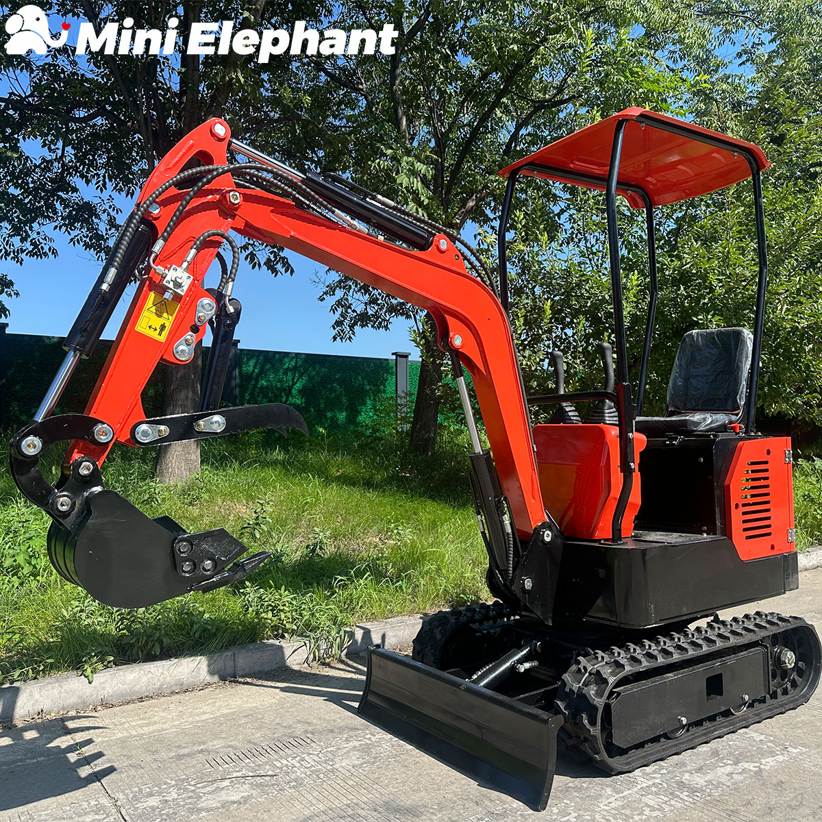 Mini Elephant Heavy Industry QH12-1 Mini Excavator 1.2 Ton for Mountain Land Reclamation & Indoor Demolition