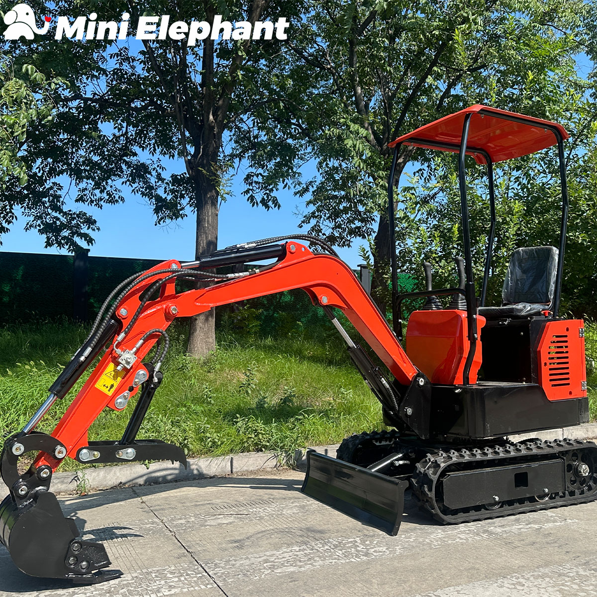 Mini Elephant Heavy Industry QH12-1 Mini Excavator 1.2 Ton for Mountain Land Reclamation & Indoor Demolition
