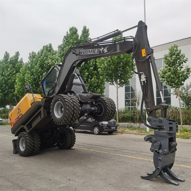 ZJ85 Wheel Excavator Durable Undercarriage Easy Operation for Contractors