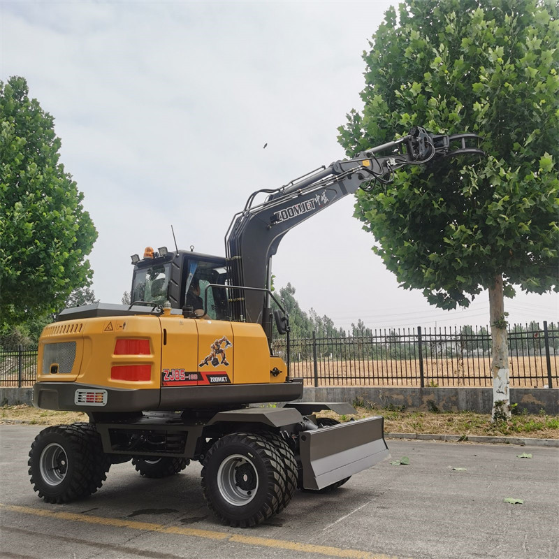 ZJ85 Wheel Excavator Durable Undercarriage Easy Operation for Contractors