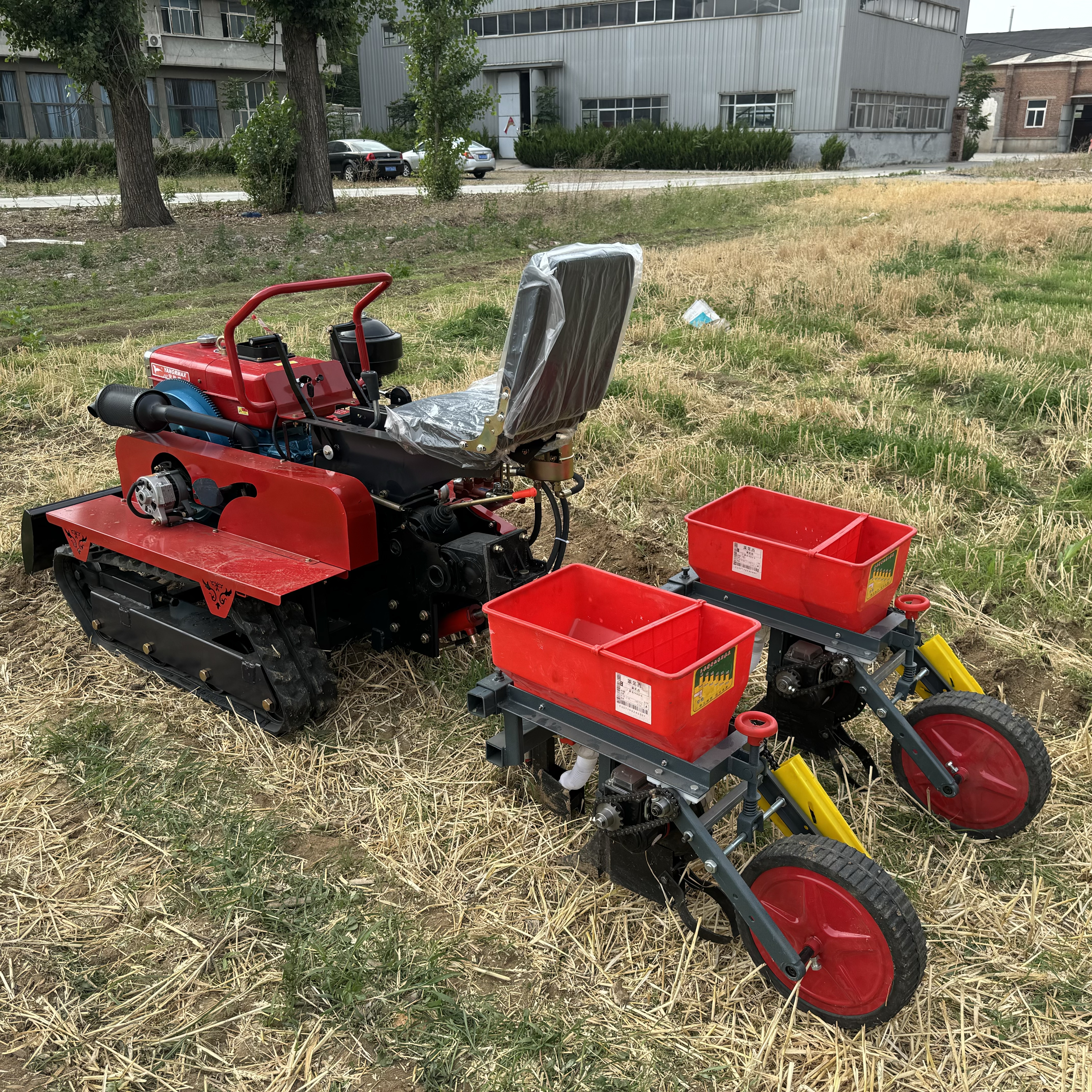 Self-Propelled Crawler Rotary Tiller | Multifunctional Farming Machine