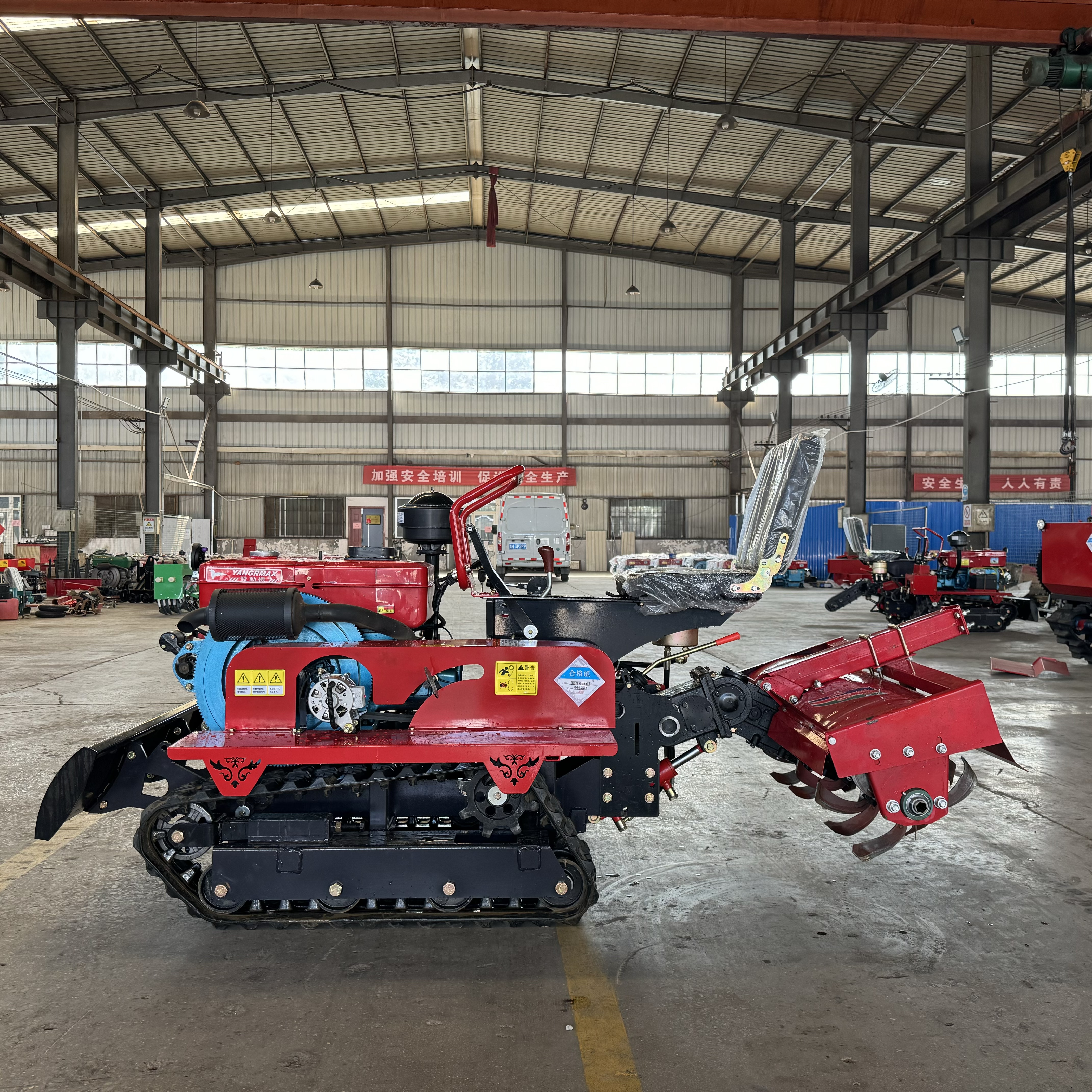Self-Propelled Crawler Rotary Tiller | Multifunctional Farming Machine