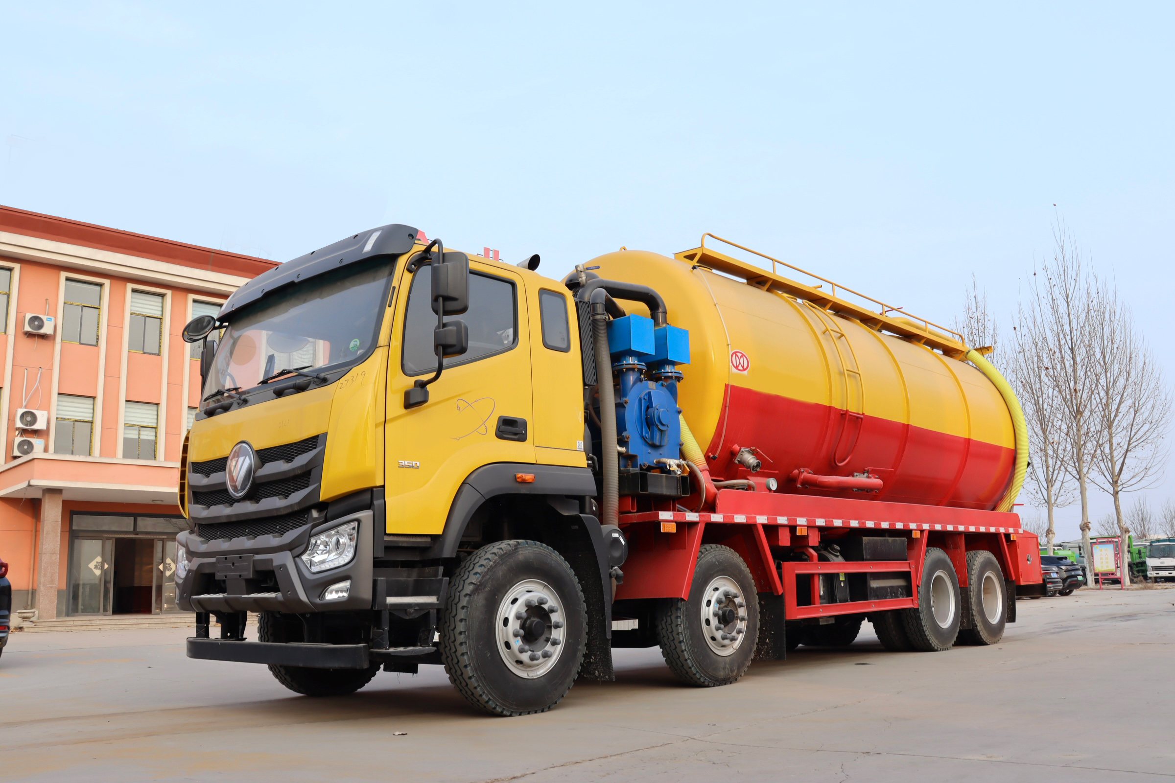 Custom Large Capacity FOTON 6x4 Engine Suction Sewage & Vacuum Truck High-Pressure Cleaning Municipal Use NEW Shandong