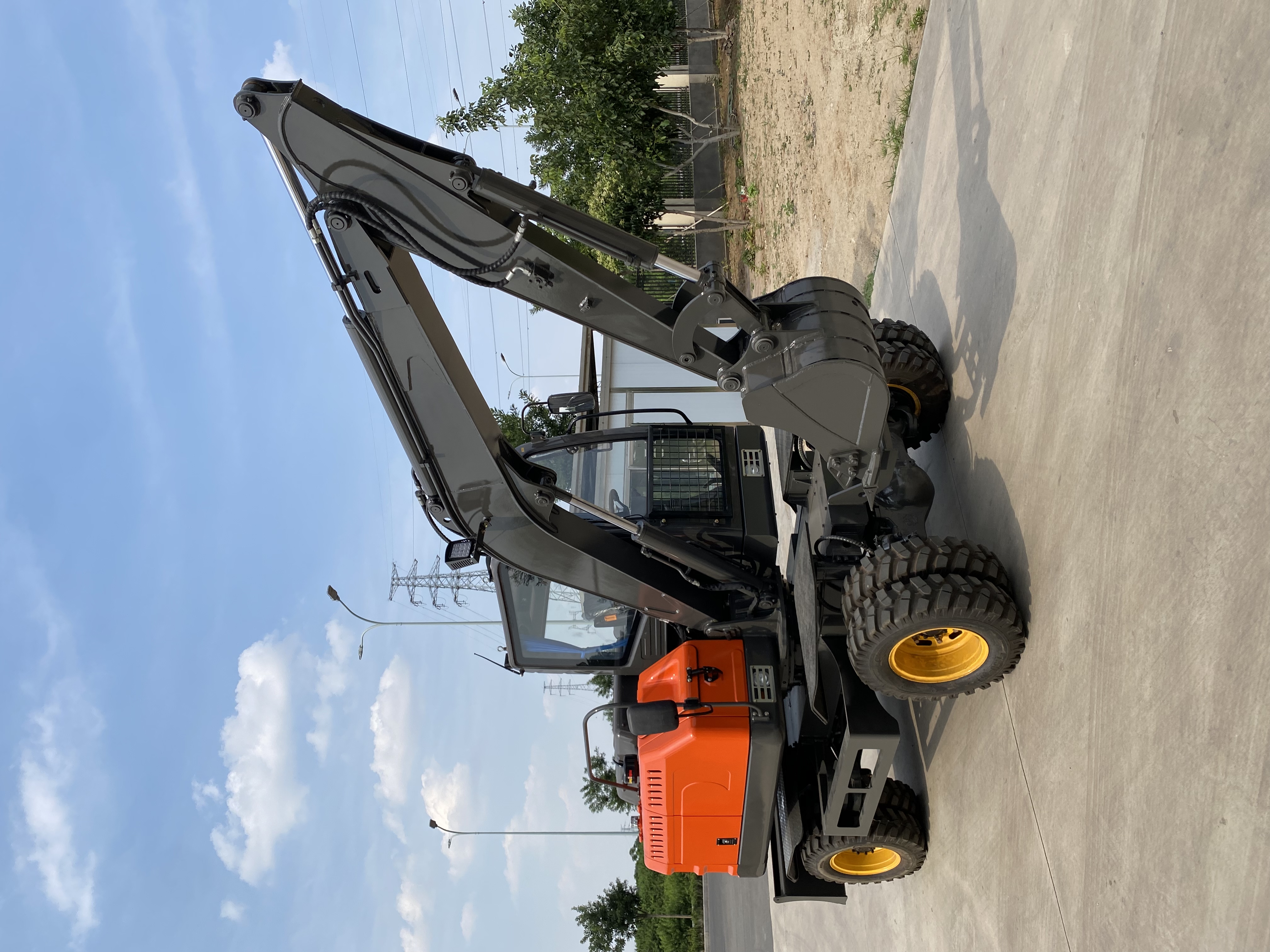 60 Wheel Excavator Heavy-Duty Large Hydraulic Wheel Excavator for Sale