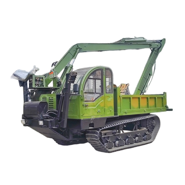 10 Ton Self-Loading Crawler Dumper Truck with Excavator | CE Compliant