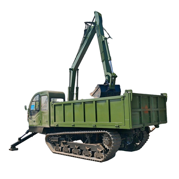 10 Ton Self-Loading Crawler Dumper Truck with Excavator | CE Compliant
