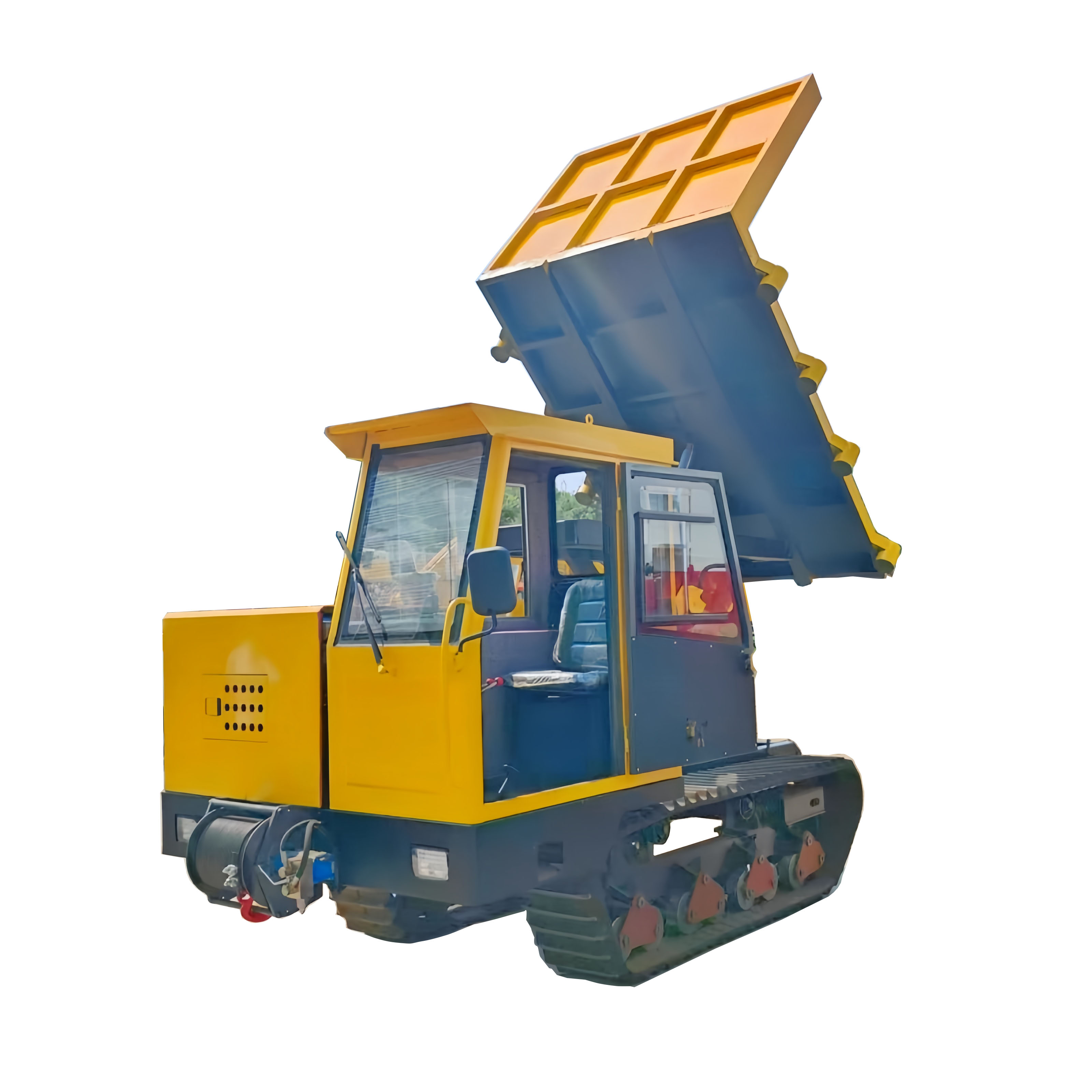 Tracked Mini Dump Truck with Elevating Capability for Easy Operation