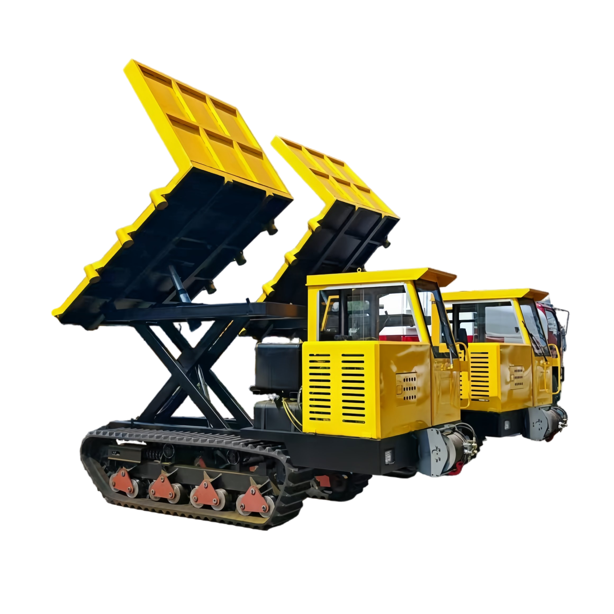 Tracked Mini Dump Truck with Elevating Capability for Easy Operation