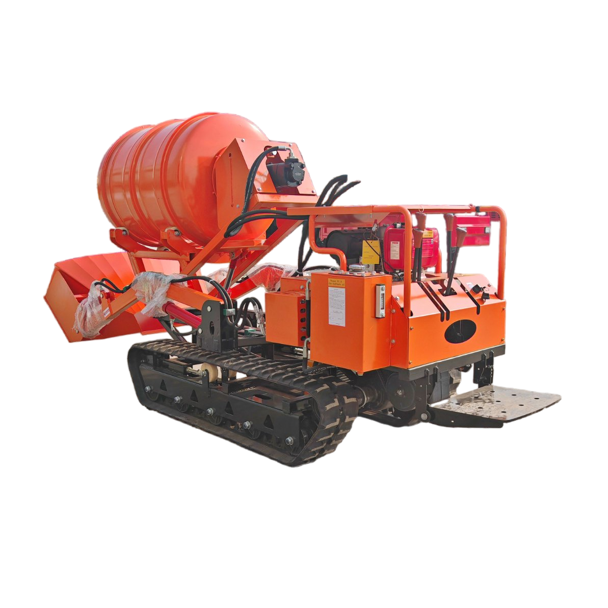 All Terrain Crawler Dumper Rubber Tracked Dumper with Hydraulic Self-Loading Hopper