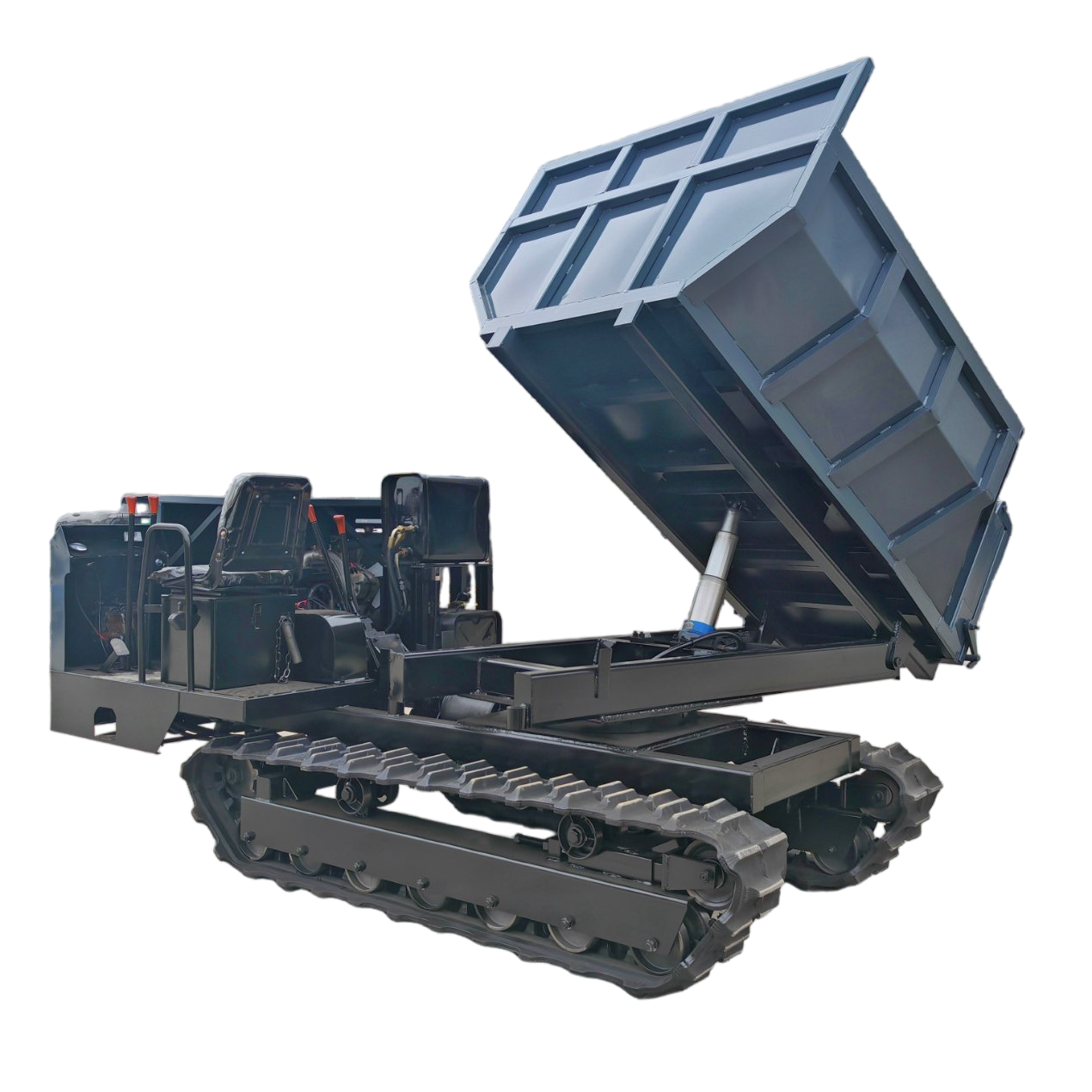 Versatile All-Terrain Transport with Rotating Cargo Box Design