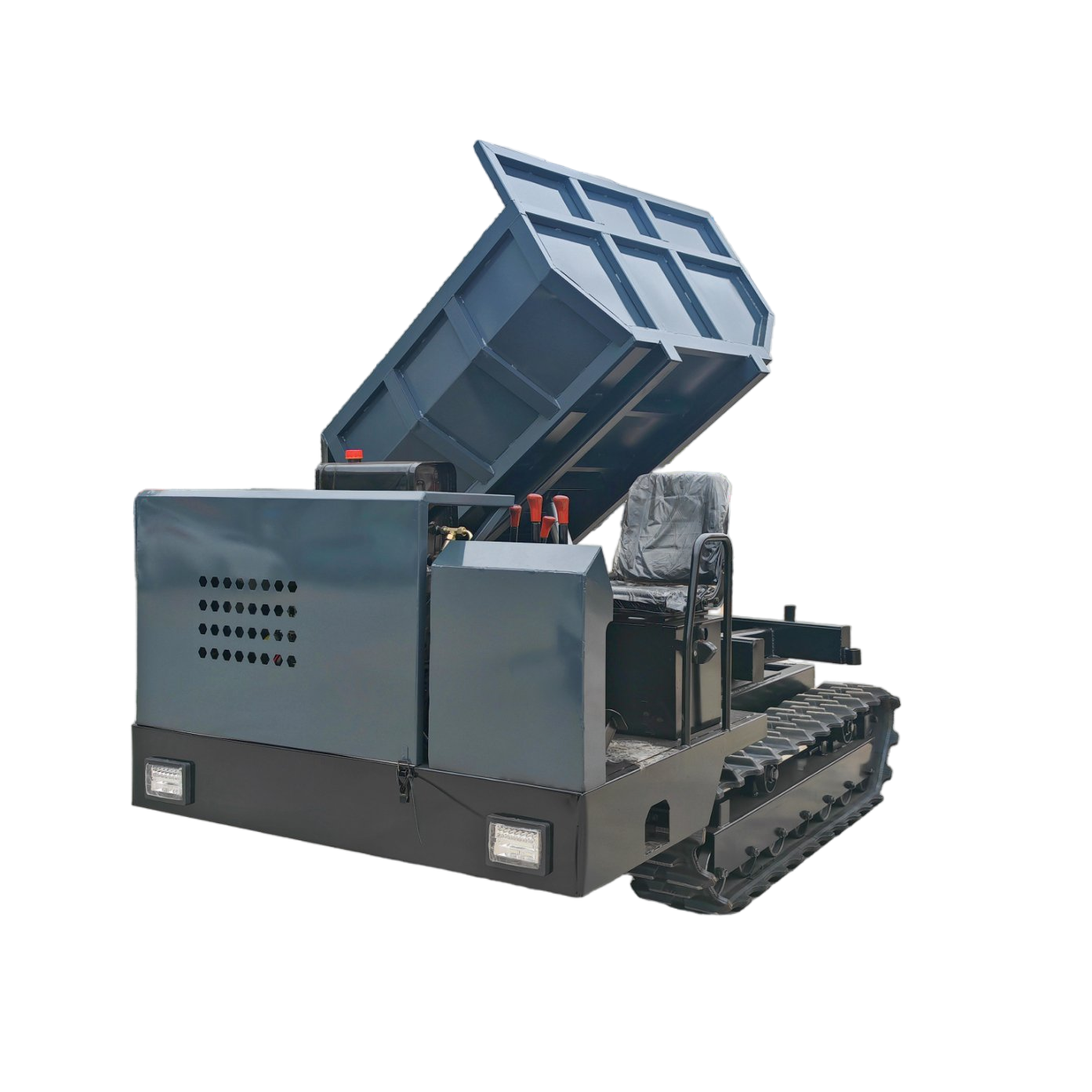 Versatile All-Terrain Transport with Rotating Cargo Box Design