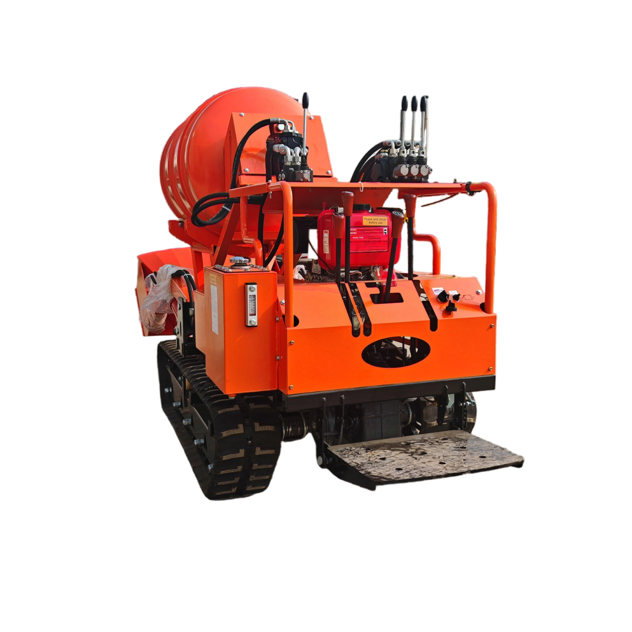 All Terrain Crawler Dumper Rubber Tracked Dumper with Hydraulic Self-Loading Hopper