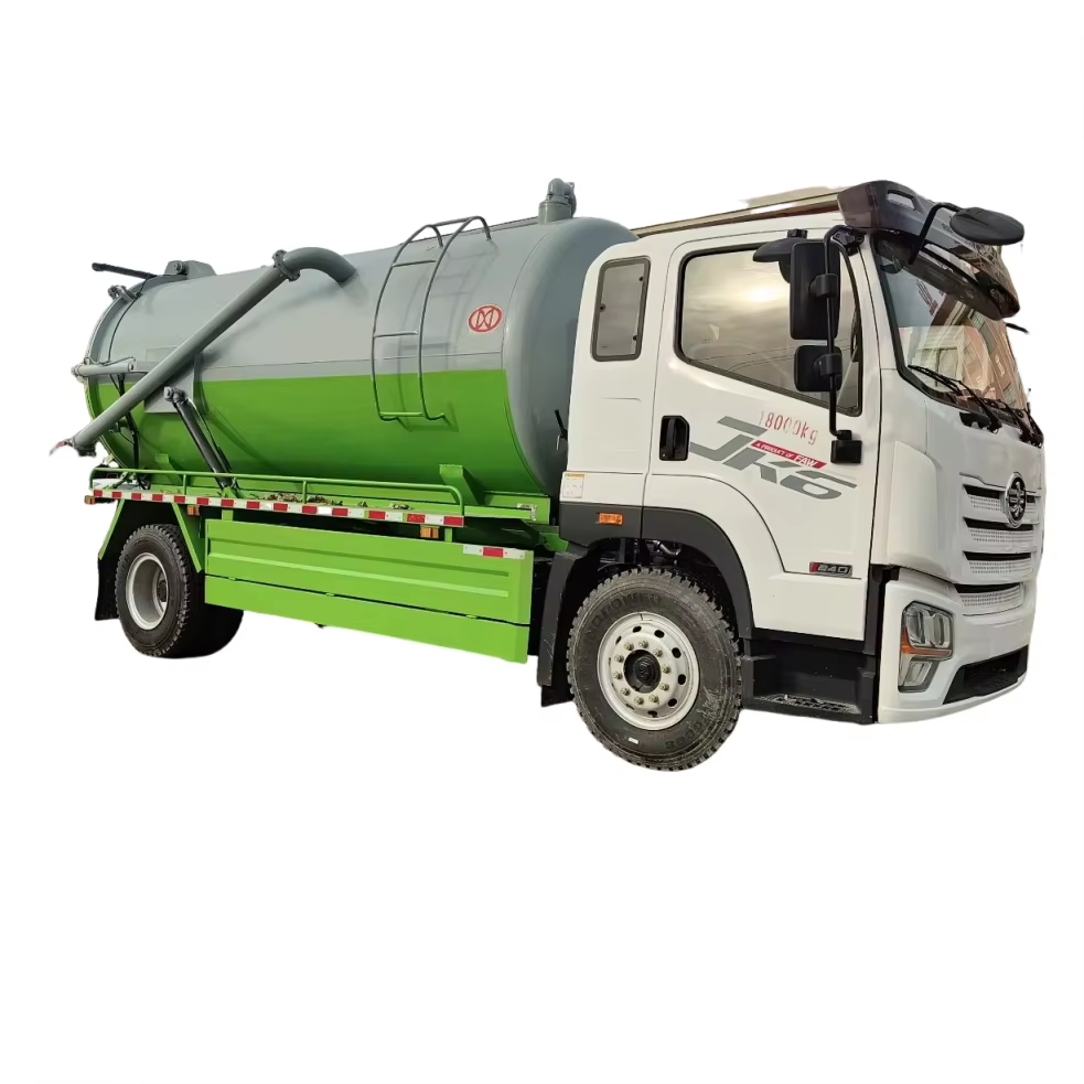 Factory Direct Customizable FAW  Manual Diesel Vacuum Sewer Suction Truck Large-Scale Municipal High-Pressure Cleaning