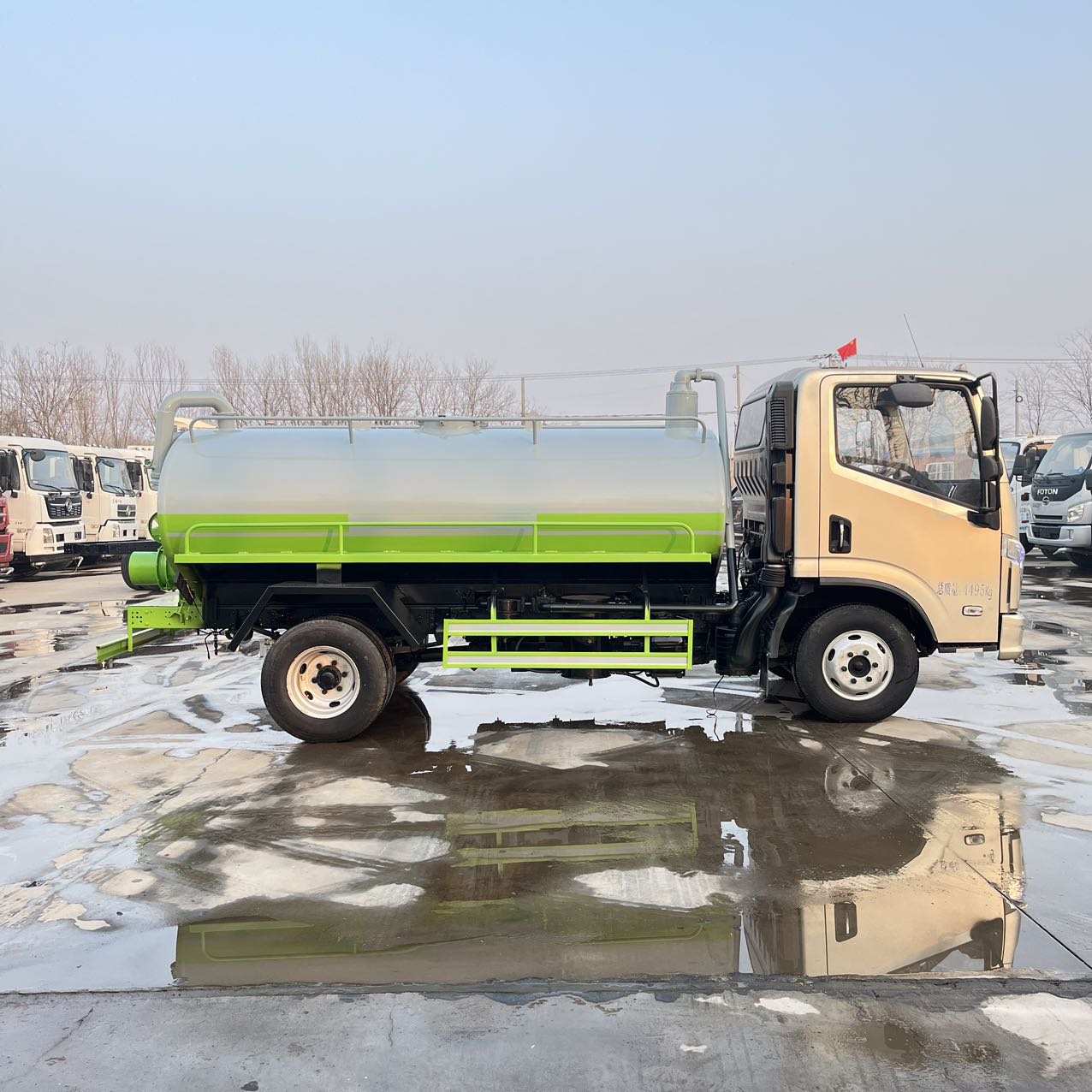 5m³ Fecal Suction Truck 150HP Yunnei Engine Longwang 63-5 Pump For Sale