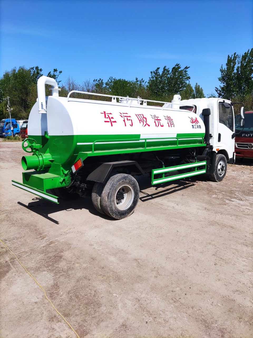 5m³ Fecal Suction Truck 150HP Yunnei Engine Longwang 63-5 Pump For Sale