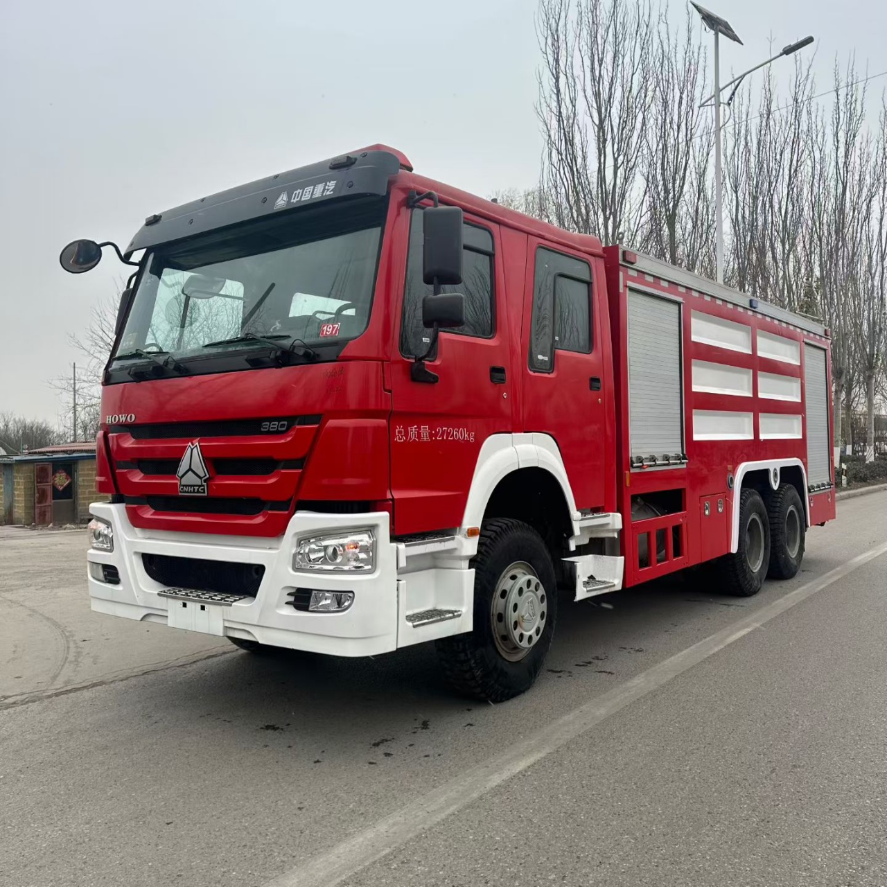 JP16 High Spray Foam Fire Truck 12m³ Tank 310HP HOWO Chassis For Sale
