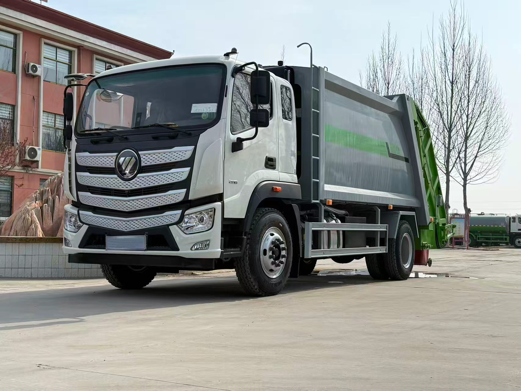 New Foton Planet 14-18cbm 4x2 Manual Rear Loader Compressed Garbage Truck 245HP Euro 5 Diesel Refuse Compactor Waste Collection