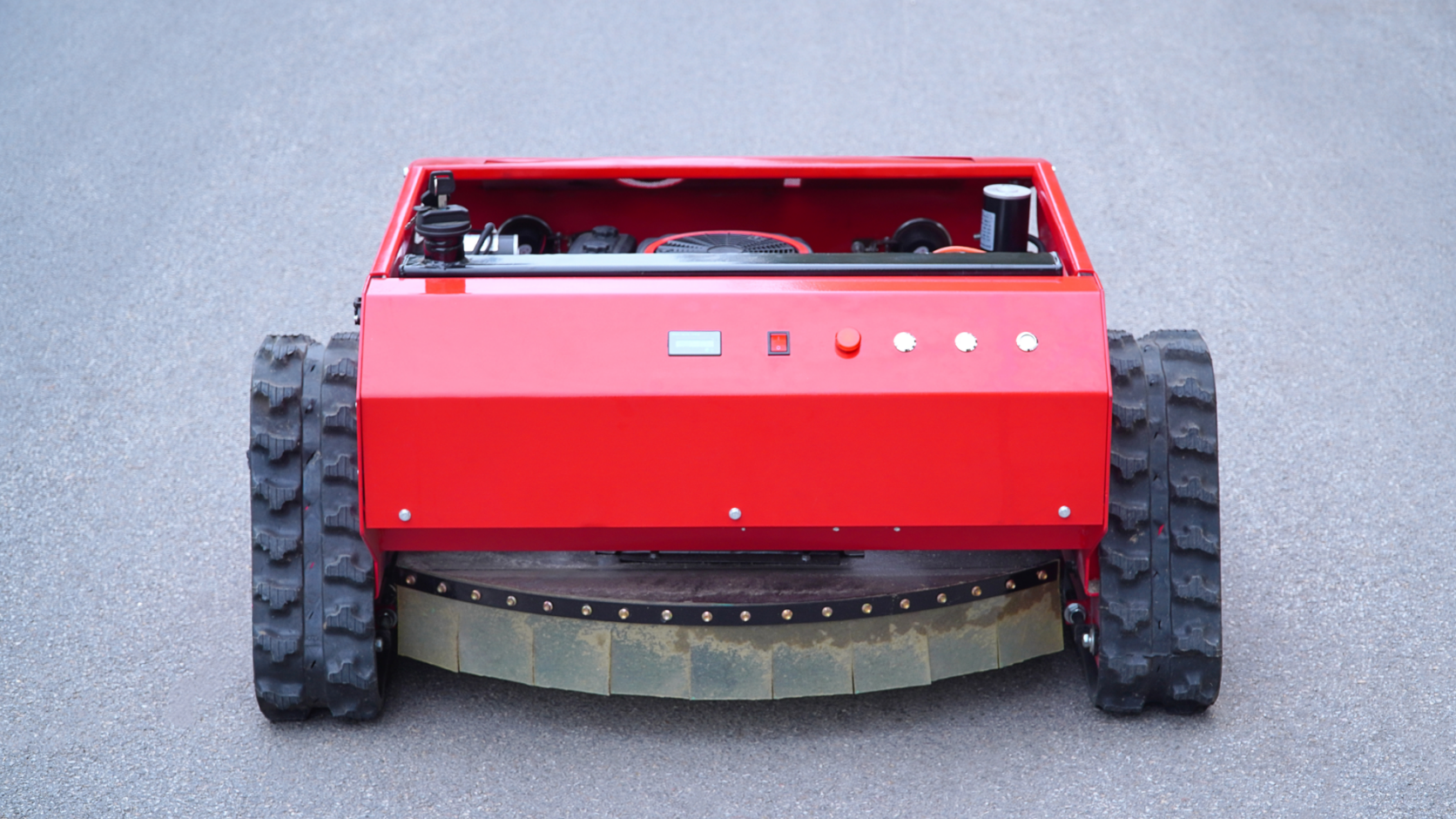 800mm Cutting Width Crawler Remote Control Lawn Mower with 16HP Loncin 4-Stroke Gasoline Engine