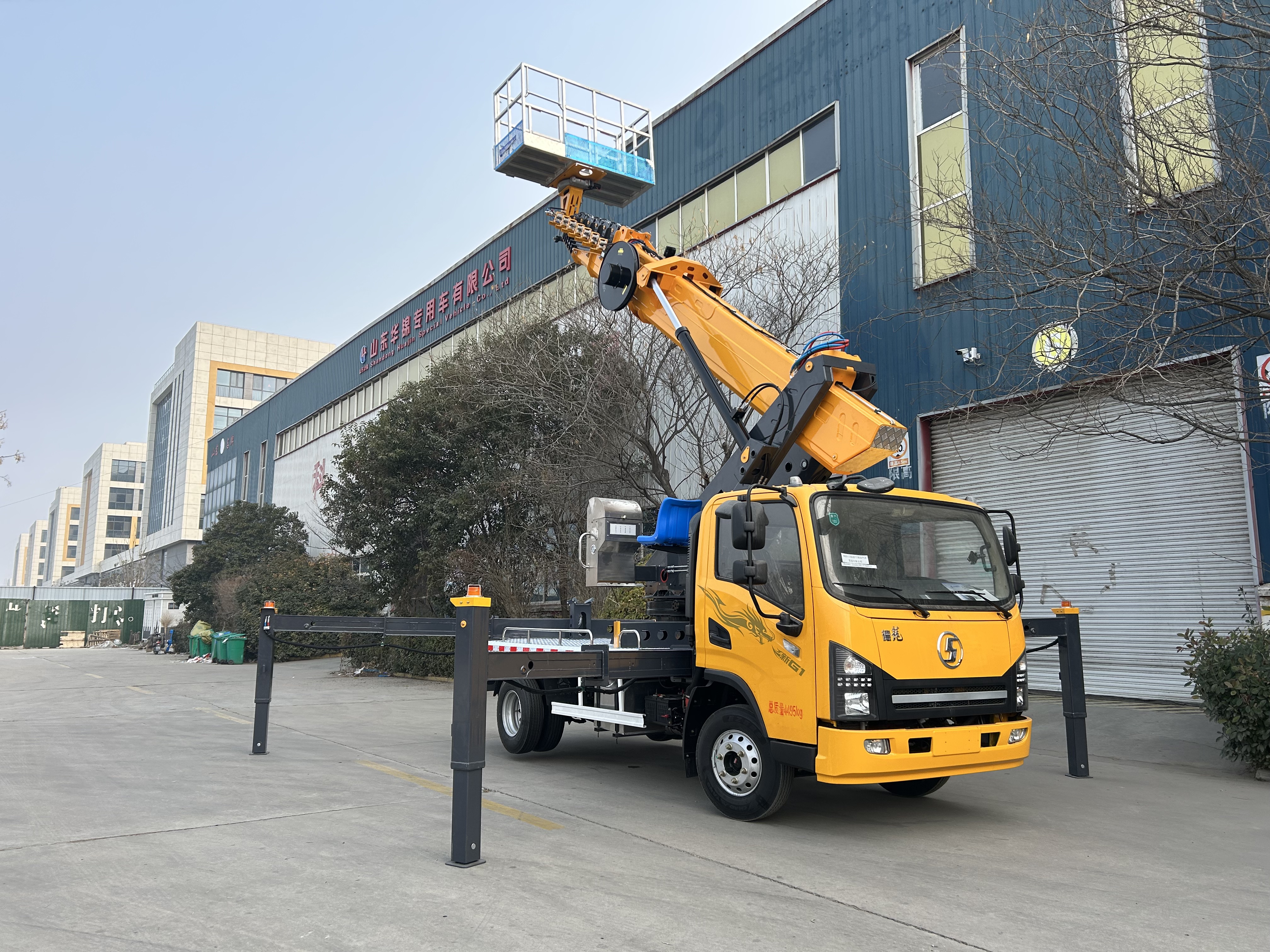 Huajin Heavy Industry Shaanxi Automobile Delong Blue Card GK38 Aerial Work Platform