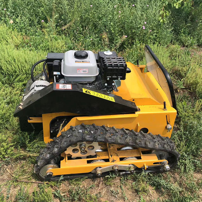 Industrial Heavy Duty 4-Stroke 190cc Remote Control Forest Mulcher Robot Wireless Automatic Lawn Mower for Mountain Slope