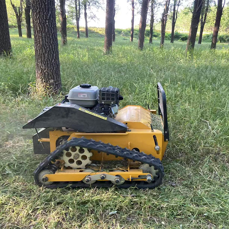 Industrial Heavy Duty 4-Stroke 190cc Remote Control Forest Mulcher Robot Wireless Automatic Lawn Mower for Mountain Slope