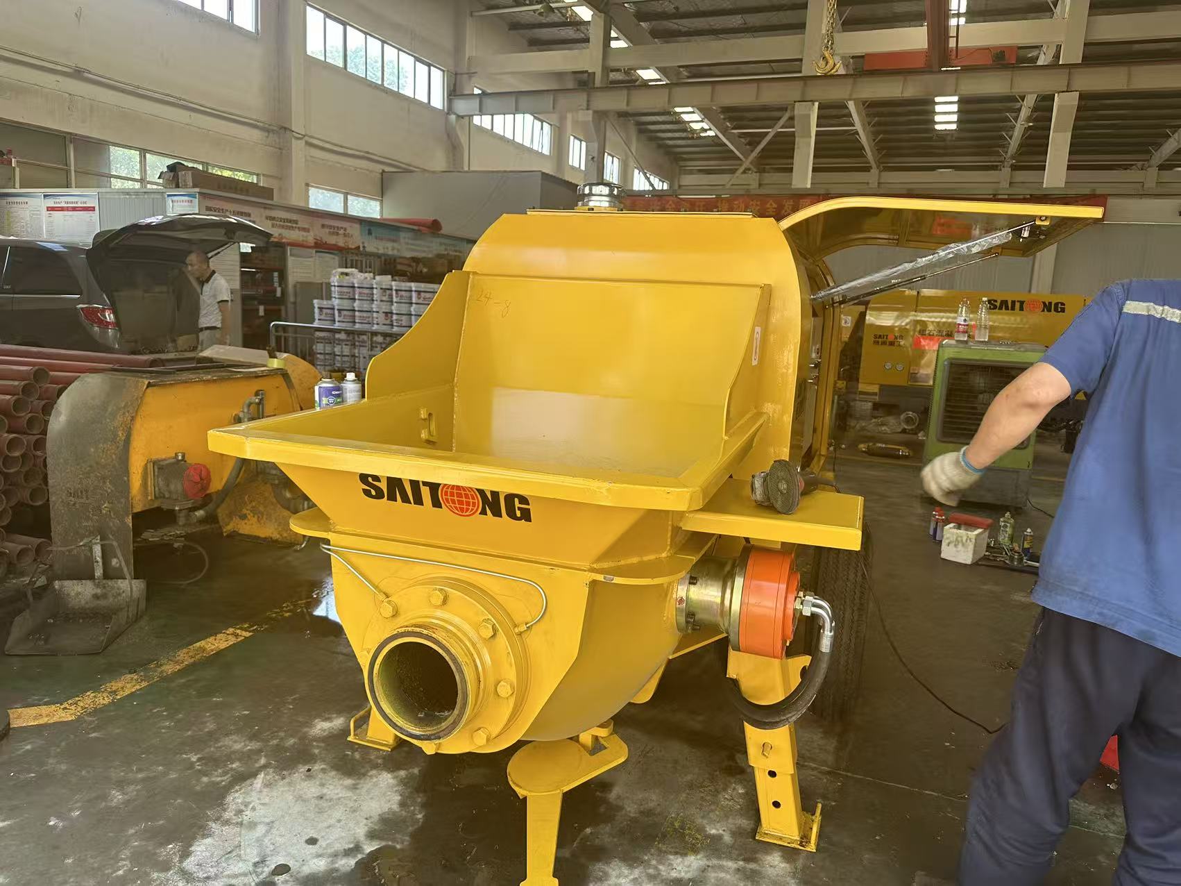 HBT Electric Trailer Concrete Pump | High Efficiency Pipeline Concrete Conveying Equipment