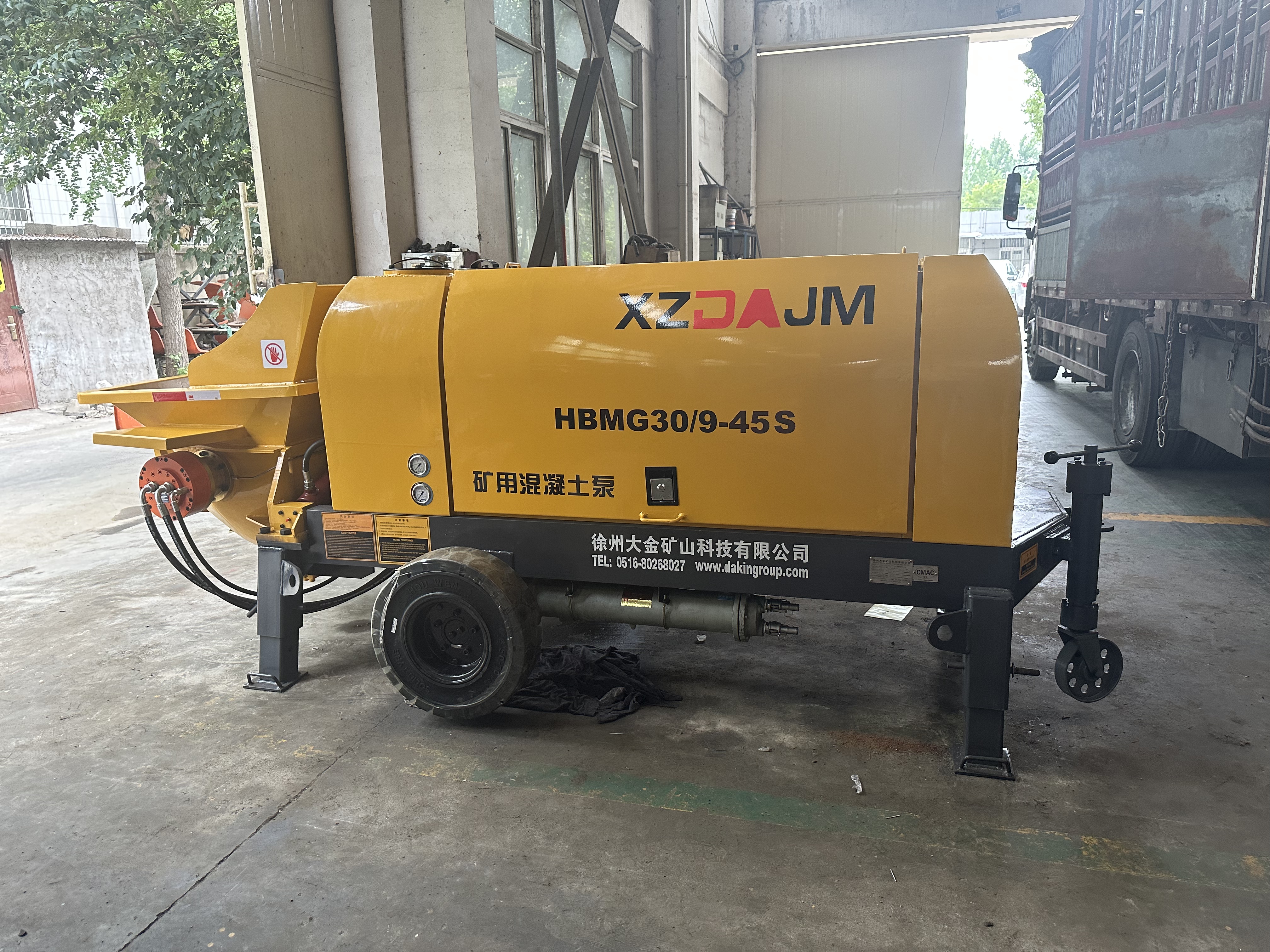 Explosion-Proof Concrete Pump for Mining | 30m³/h 45KW High Efficiency Mining Equipment