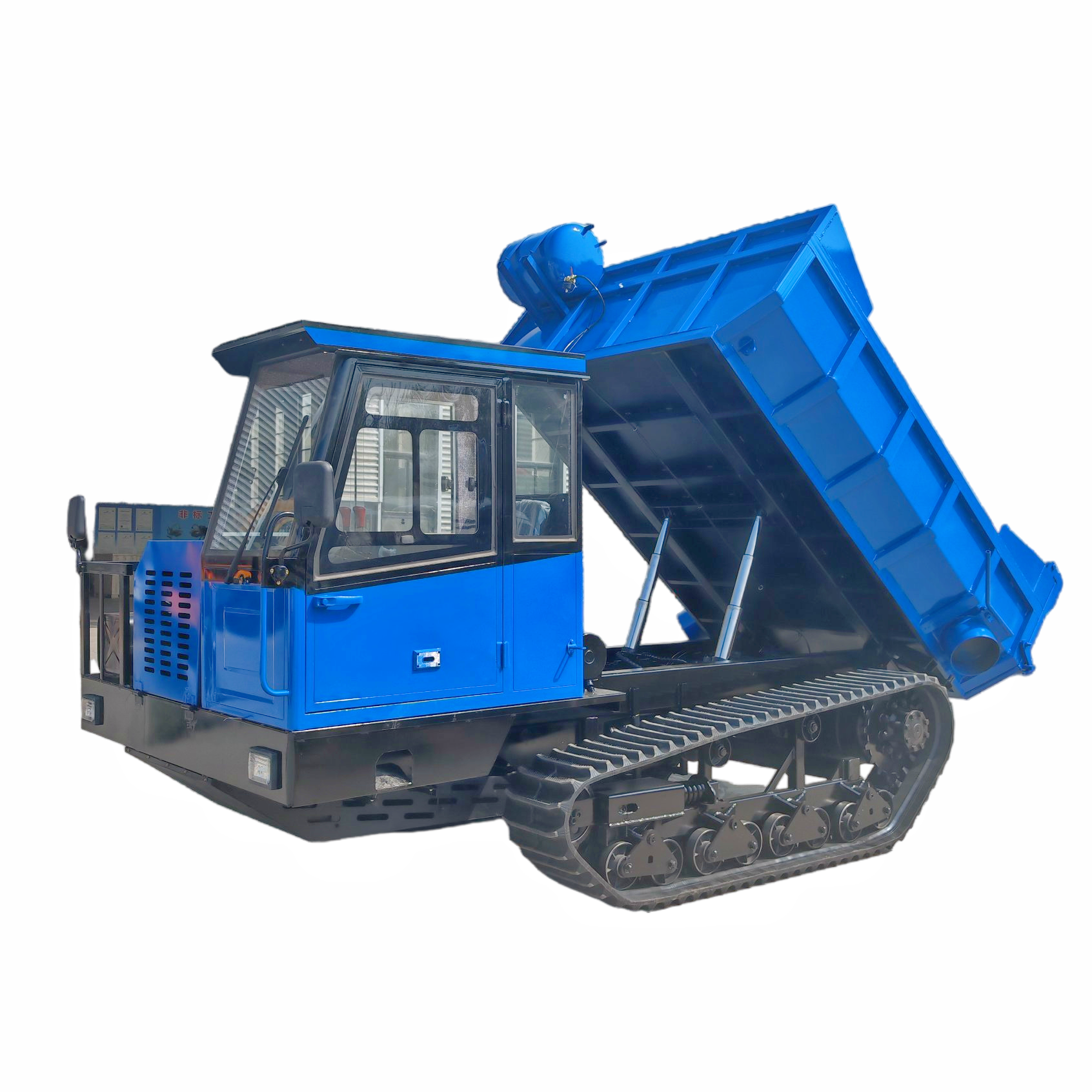 Heavy-Duty Tracked Dumper with Closed Cabin | Perfect for Mining, Construction & Mountain Work