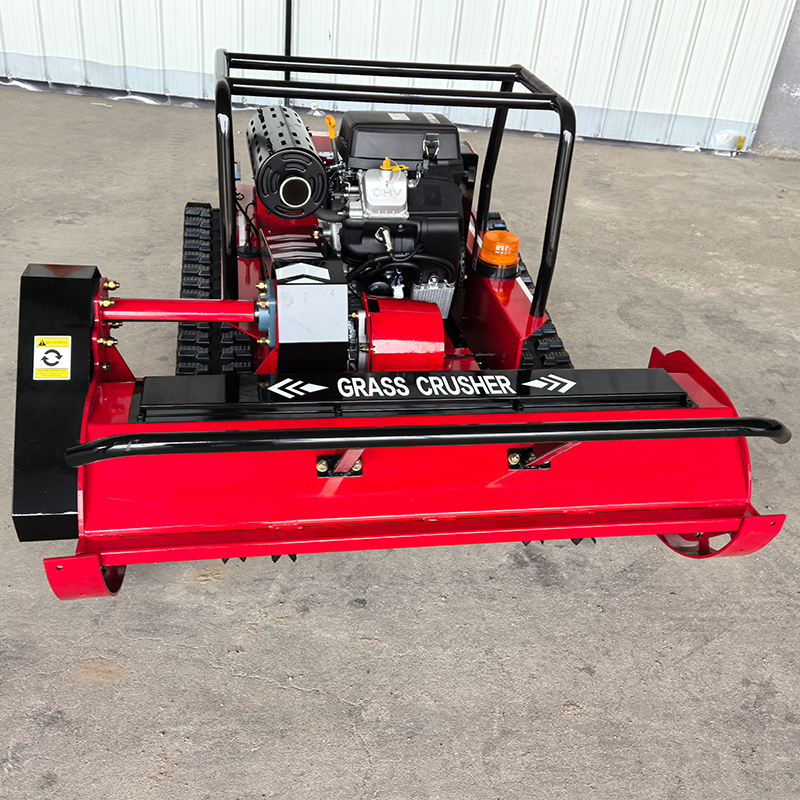 High Quality Heavy Duty Diesel-Powered 25HP Remote Controlled Crawler Lawn Mower for Agriculture and Forestry Weeding