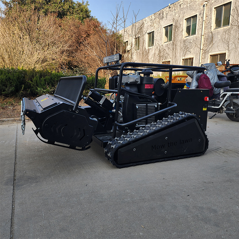 Remote Control Zero-Turn Lawn Mower & Mulcher 800/1000/1200mm Cordless Mower with Petrol/Diesel Engine Robot Flail Mower