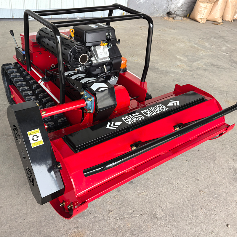 High Quality Heavy Duty Diesel-Powered 25HP Remote Controlled Crawler Lawn Mower for Agriculture and Forestry Weeding