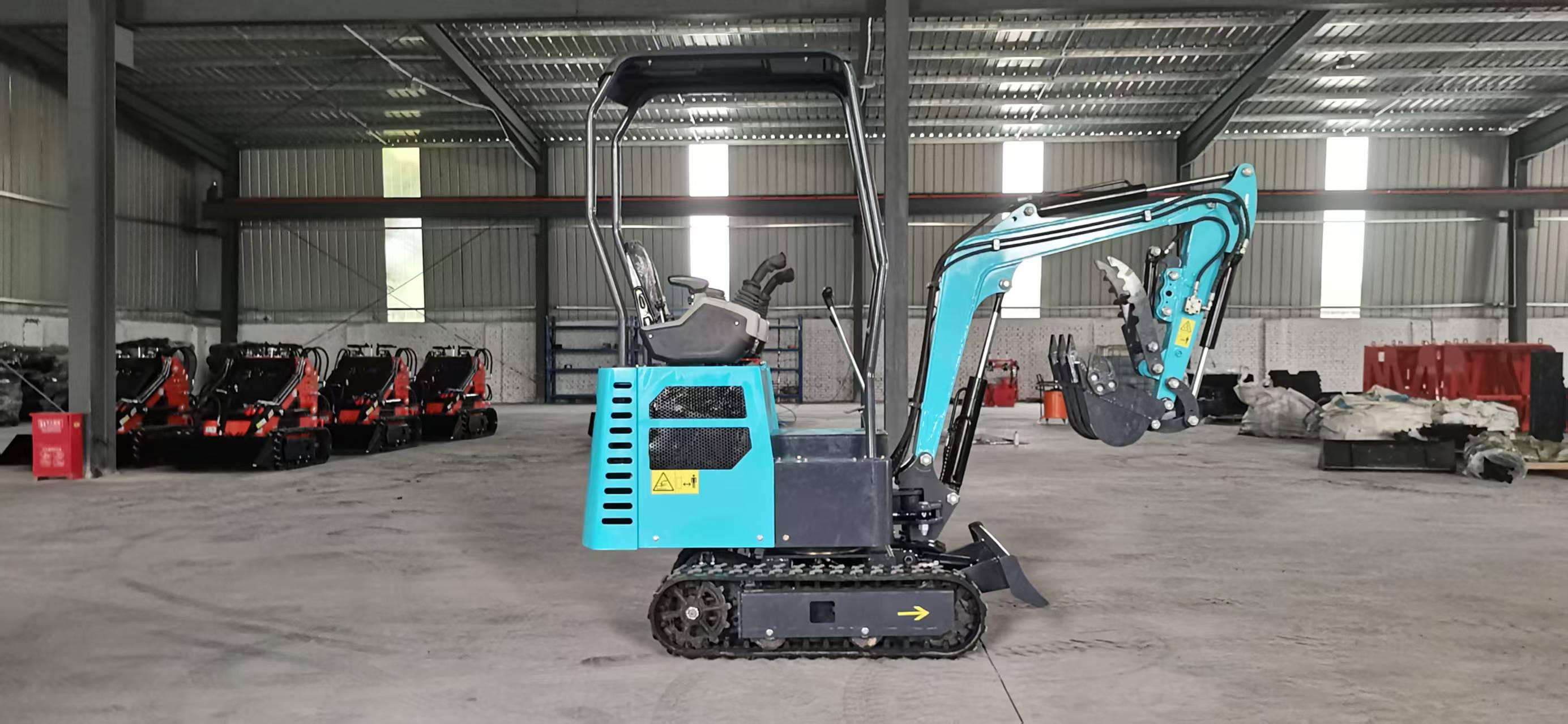 High Quality Mini 1.2 Ton Crawler Excavator Machine High Efficiency New Bucket 1 Year Factory Warranty