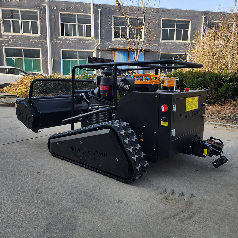 Remote Control Zero-Turn Lawn Mower & Mulcher 800/1000/1200mm Cordless Mower with Petrol/Diesel Engine Robot Flail Mower