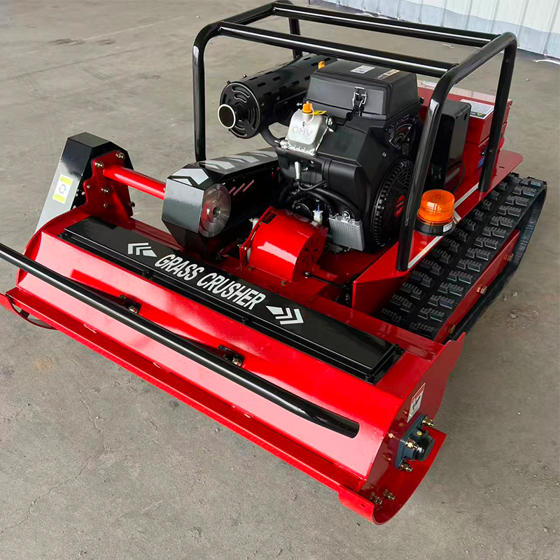 High Quality Heavy Duty Diesel-Powered 25HP Remote Controlled Crawler Lawn Mower for Agriculture and Forestry Weeding