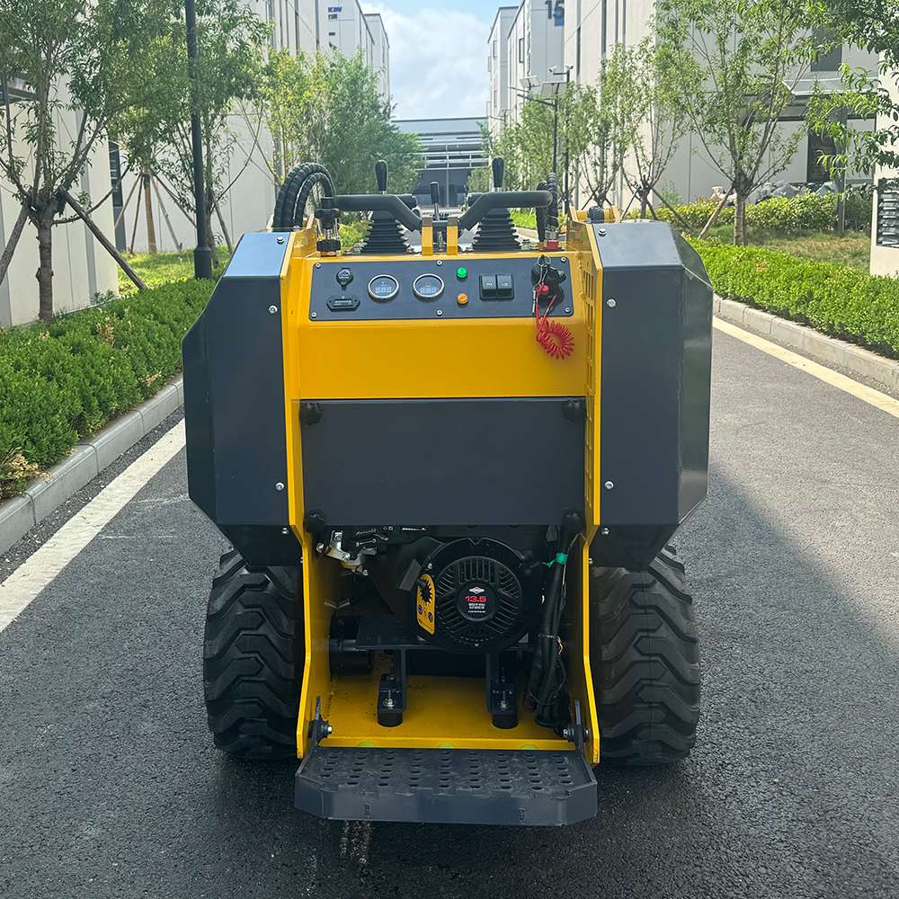 180-500kg Mini Skid Steer Loader | 23HP Wheel Type Compact Loader with Bucket Attachment
