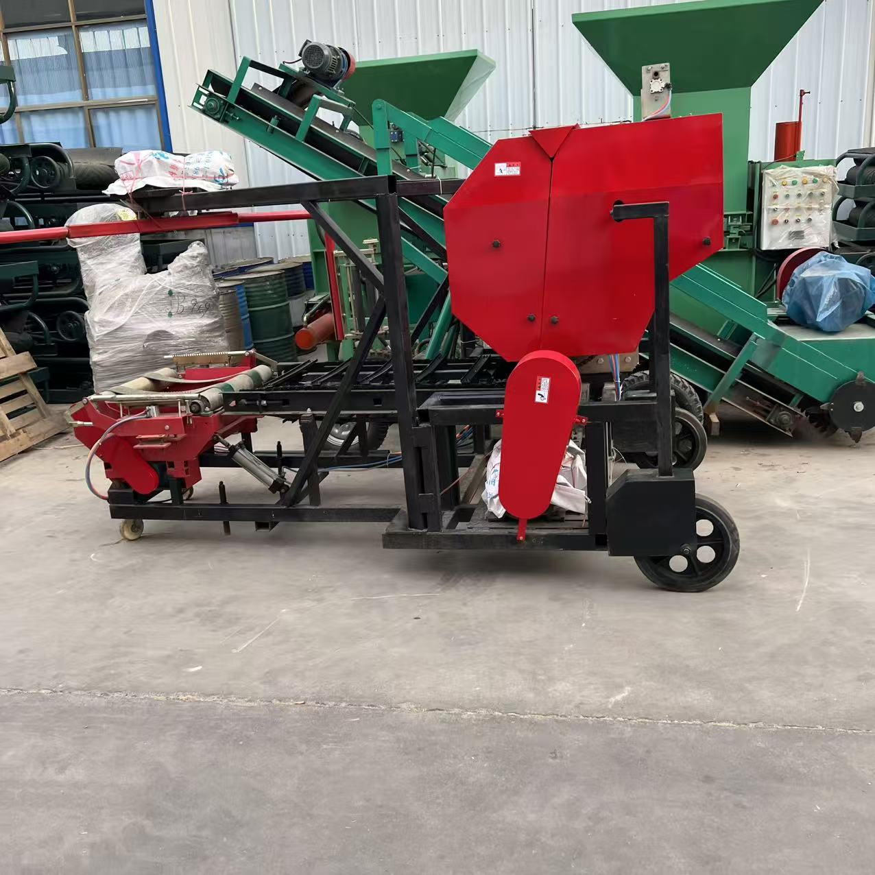 Automatic Straw & Forage Round Bale Packing Machine