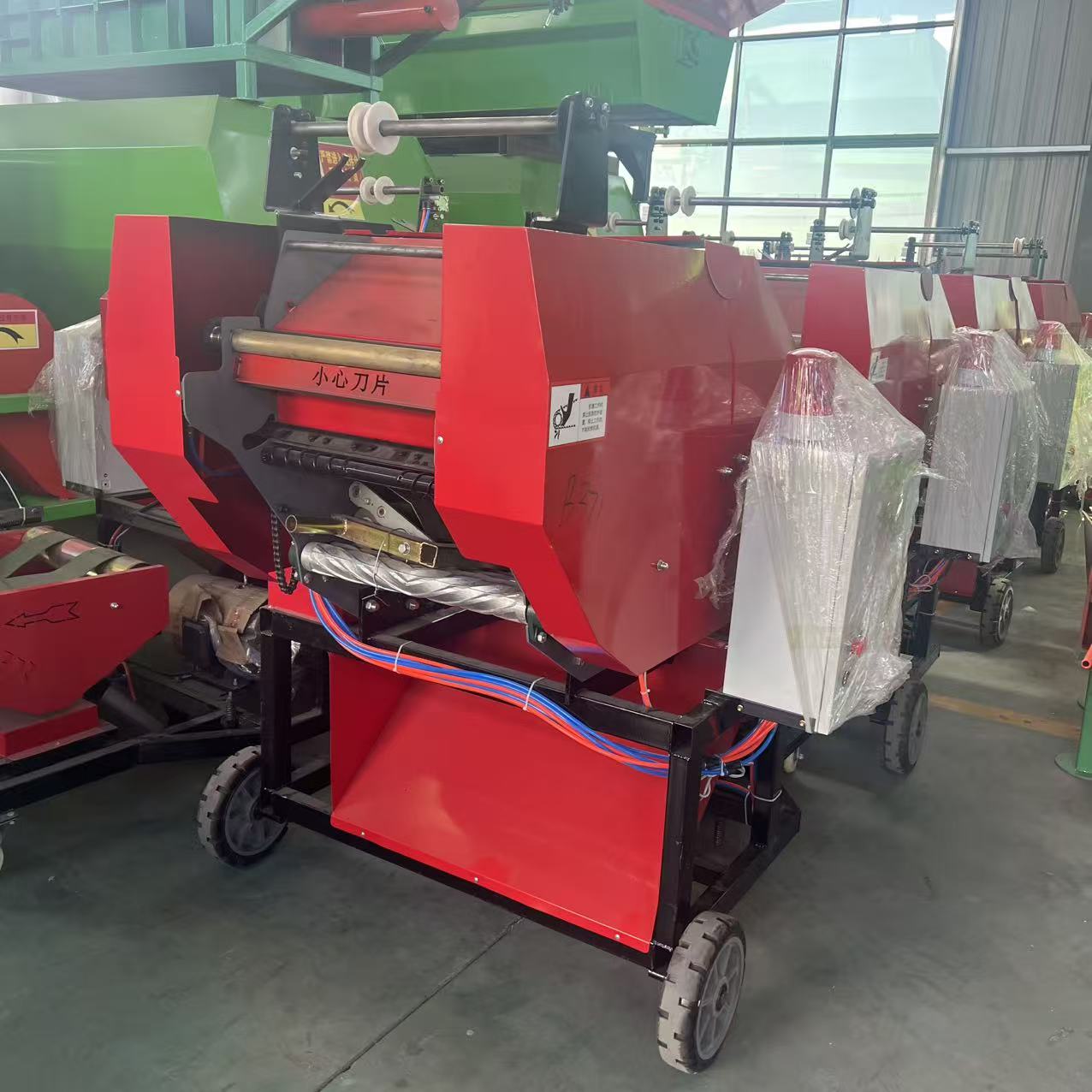 Automatic Straw & Forage Round Bale Packing Machine
