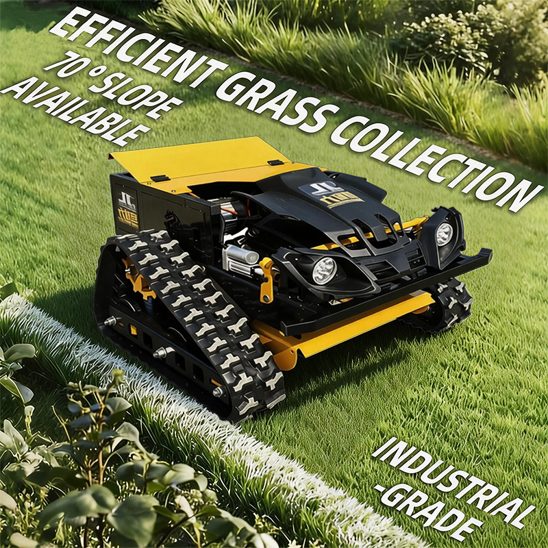 Remote Control Crawler Grass Cutting & Crushing Machine