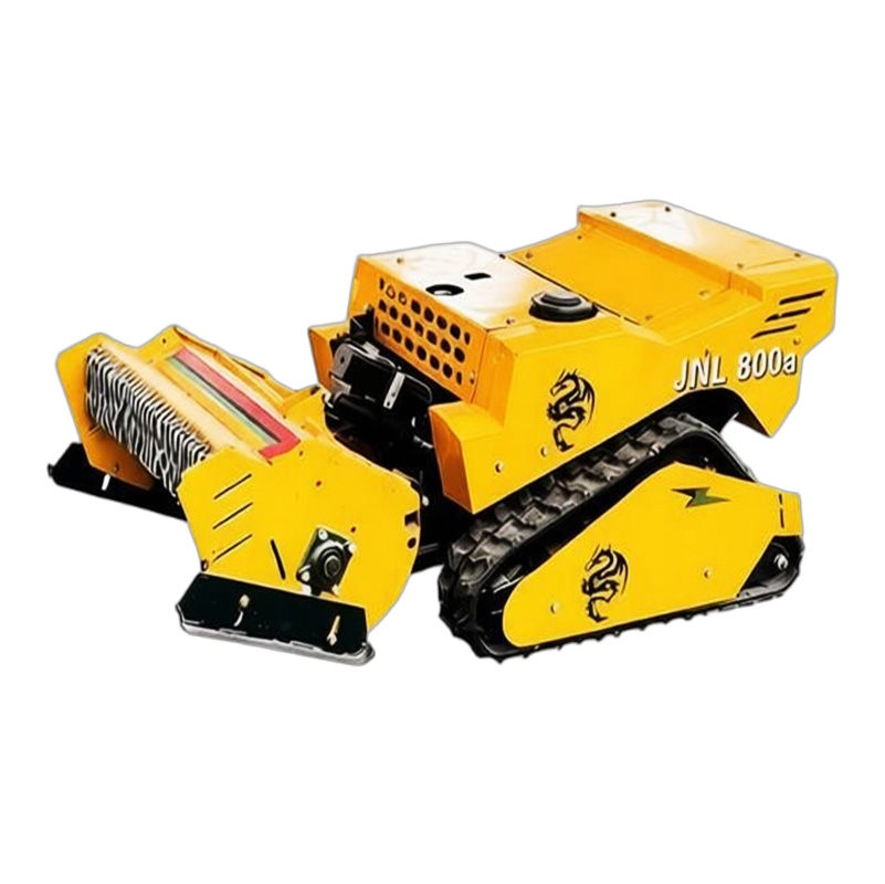 800 Yellow Remote Control Crawler Grass Cutting Machine (JNL800a)