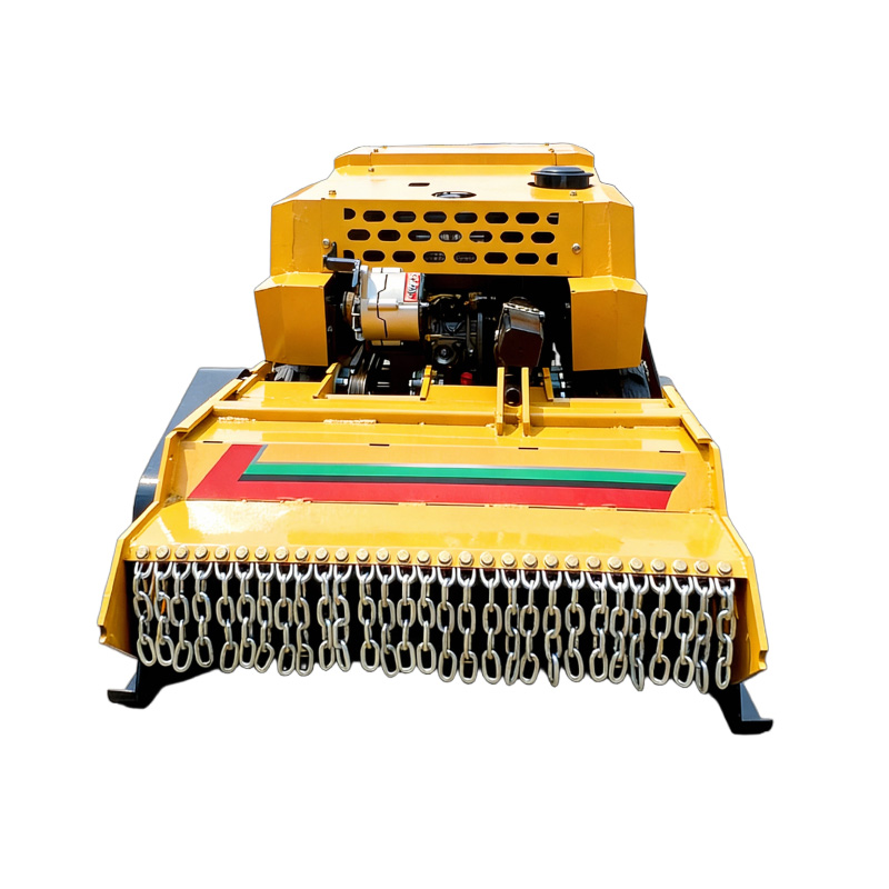 800 Yellow Remote Control Crawler Grass Cutting Machine (JNL800a)