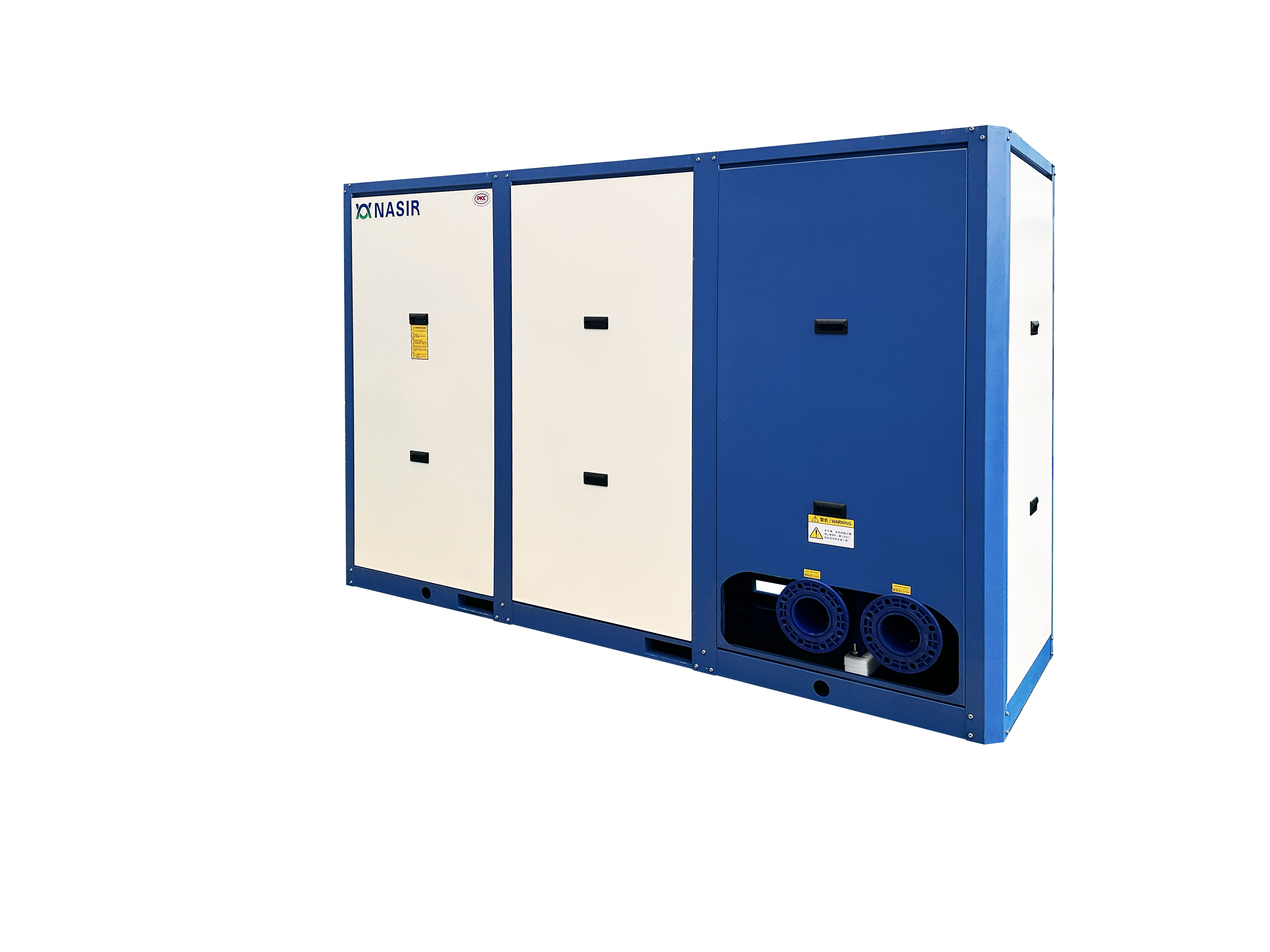 Modular Small Temperature Difference Waste Heat Recovery Unit for Aquaculture