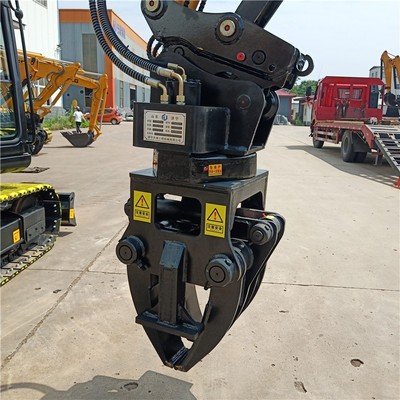 Excavator Sleeper Changer Hydraulic Sleeper Replacement Clamp 360° Rotating Fixture for Railway Maintenance