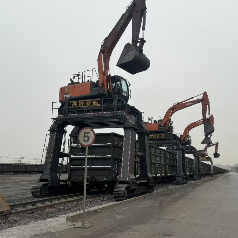 Hydraulic Walking Heightening Chassis for Excavator Train Unloading (Inner Height 4200mm)