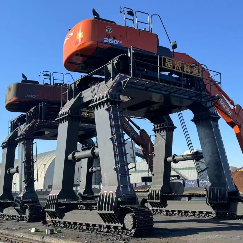 Hydraulic Walking Heightening Chassis for Excavator Train Unloading (Inner Height 4200mm)