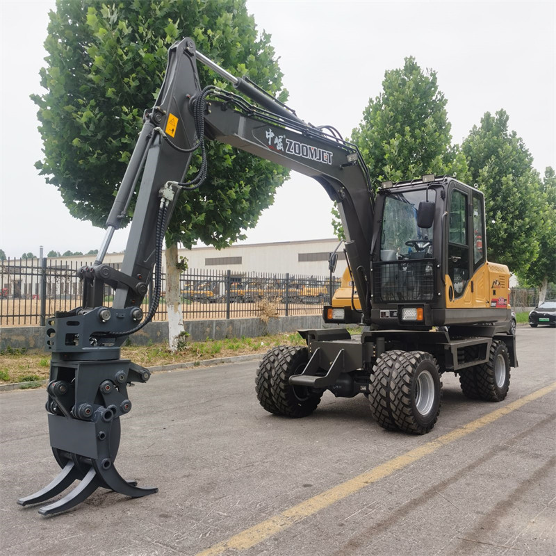ZJ85 Wheel Excavator Durable Undercarriage Easy Operation for Contractors