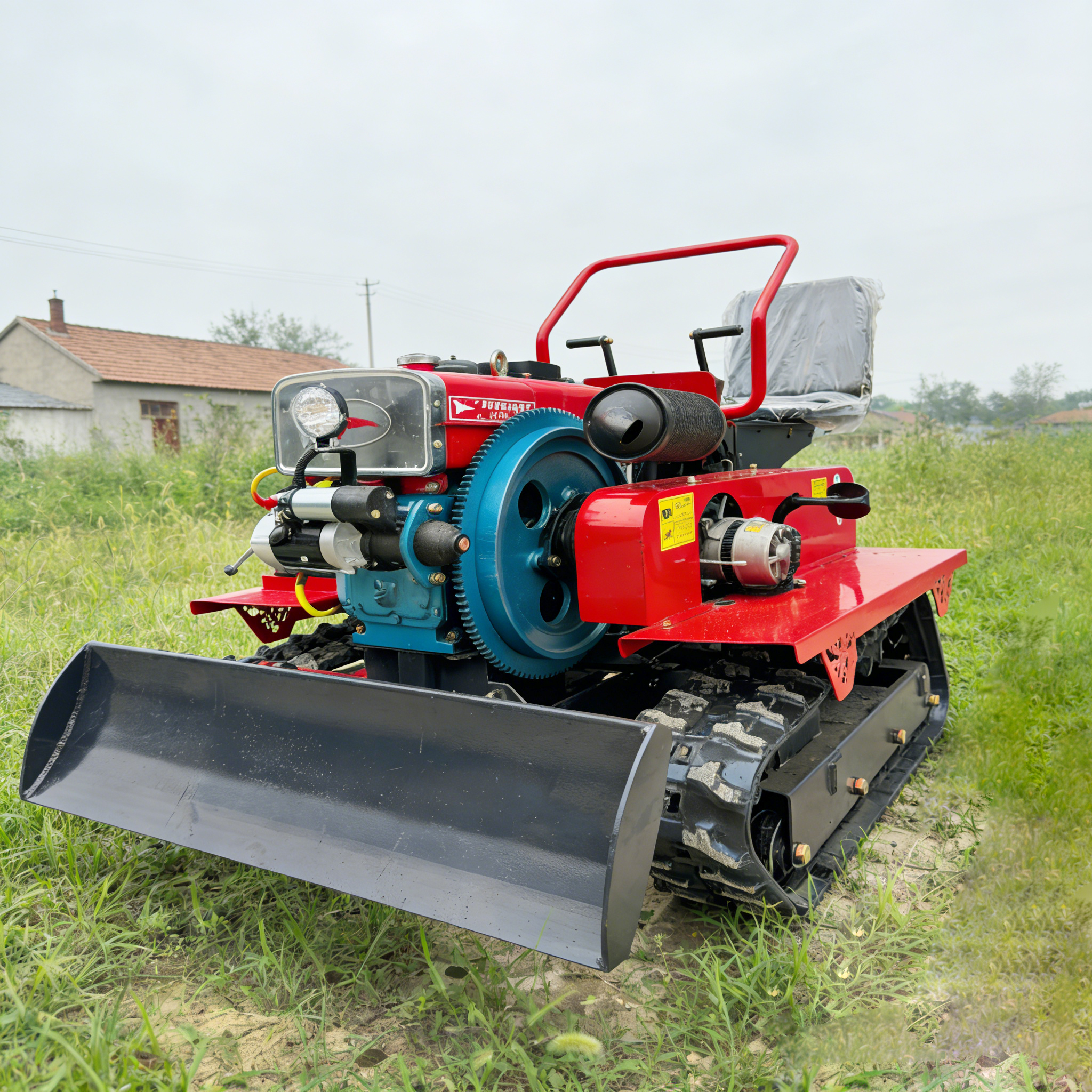Self-Propelled Crawler Rotary Tiller | Multifunctional Farming Machine