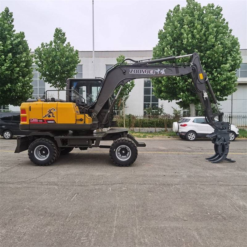 ZJ85 Wheel Excavator Durable Undercarriage Easy Operation for Contractors