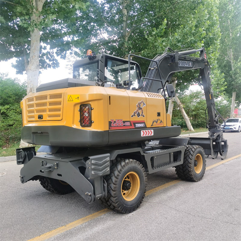 ZJ95W Wheel Excavator Multi Application with Quick Attachments