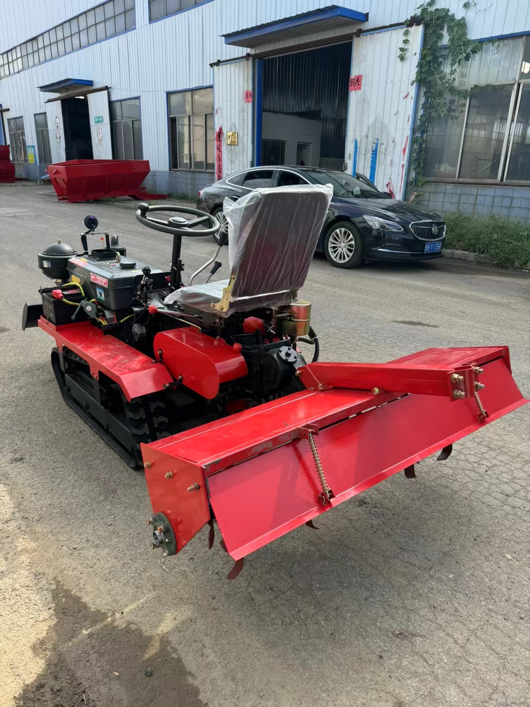 35HP Crawler Rotary Tiller with Excavator | Multifunctional Dryland Farming Machine