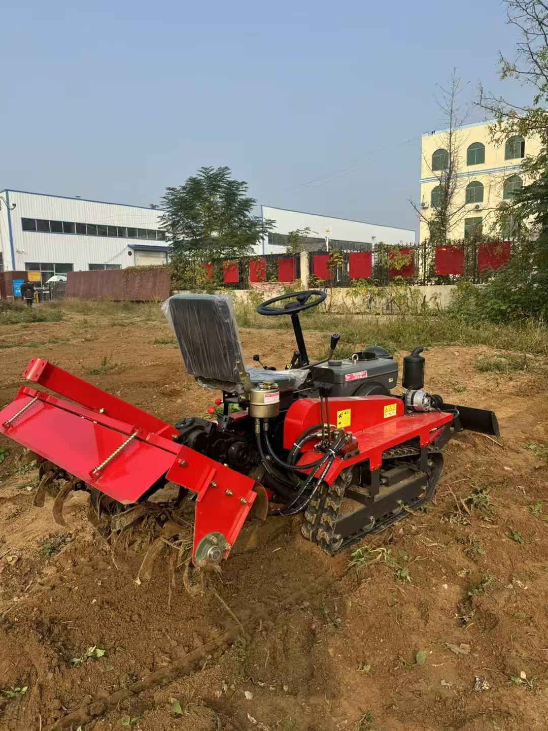 35HP Crawler Rotary Tiller with Excavator | Multifunctional Dryland Farming Machine